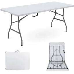 SPETLEK 5ft Heavy Duty Folding Camping Catering Trestle Picnic BBQ in White - thumbnail 5