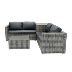 Monstershop Rattan Modular 6 Piece Furniture Set - Grey - thumbnail 4