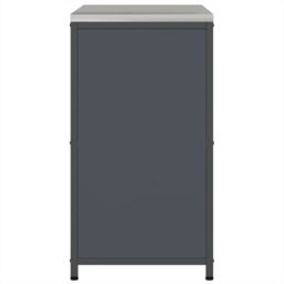 Berkfield Home Kitchen Storage Cabinet with Shelf with Storage with Door Anthracite Steel - thumbnail 7