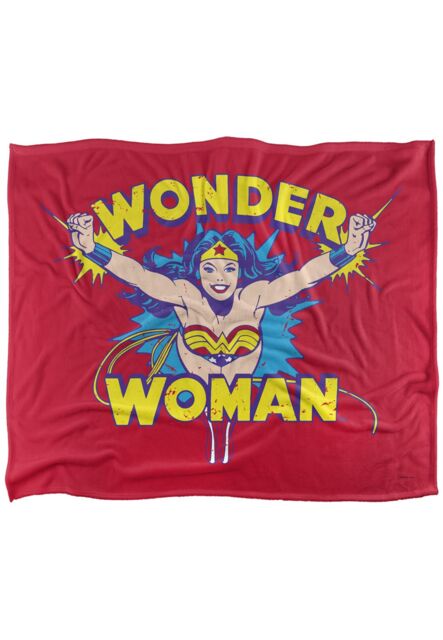 Warner Brothers Wonder Woman Officially Licensed Silky Touch Super Soft Throw Blanket 152 x 127 cm in White - image 1