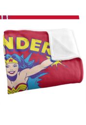 Warner Brothers Wonder Woman Officially Licensed Silky Touch Super Soft Throw Blanket 152 x 127 cm in White - thumbnail 3