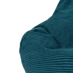 icon Kids Bean Bag Recliner & Footstool Bundle, Jumbo Cord in Teal - Size: Medium - thumbnail 4