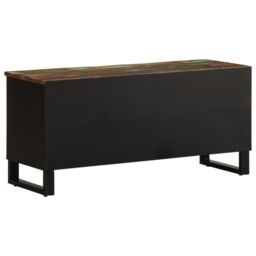 Berkfield Home TV Cabinet 100x34x46 cm Solid Wood Acacia - Size: 100 x 34 x 46 cm - thumbnail 5
