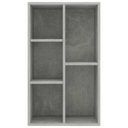 Berkfield Home Book Cabinet/Sideboard Concrete Grey 50x25x80 cm Engineered Wood - Size: 50 x 25 x 80 cm - thumbnail 4