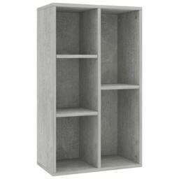 Berkfield Home Book Cabinet/Sideboard Concrete Grey 50x25x80 cm Engineered Wood - Size: 50 x 25 x 80 cm - thumbnail 1