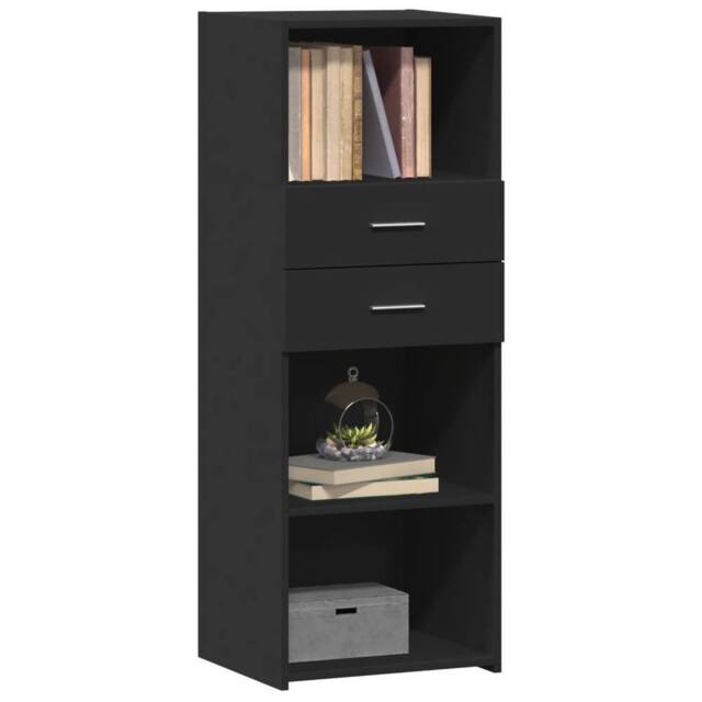 Berkfield Home Highboard Black 45x42.5x124 cm Engineered Wood - image 1