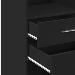 Berkfield Home Highboard Black 45x42.5x124 cm Engineered Wood - thumbnail 8