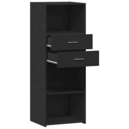 Berkfield Home Highboard Black 45x42.5x124 cm Engineered Wood - thumbnail 7