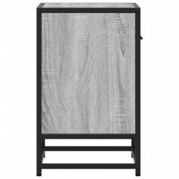 Berkfield Home Bedside Cabinets 2 pcs Grey Sonoma 40x31x50 cm Engineered Wood - Size: 40 x 31 x 50 cm - thumbnail 7