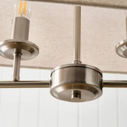 Pagazzi Marston Satin Nickel Pendant in Cream - thumbnail 5