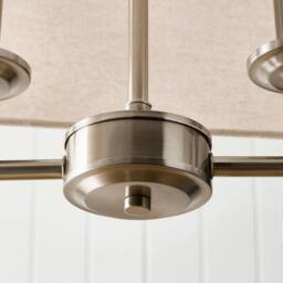 Pagazzi Marston Satin Nickel Pendant in Cream - thumbnail 6