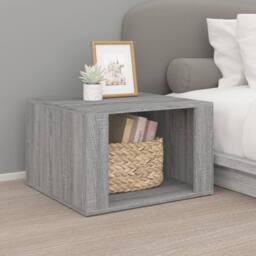 Berkfield Home Bedside Table Grey Sonoma 57x55x36 cm Engineered Wood - Size: 57 x 55 x 36 cm - thumbnail 2