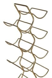 Orsina Wren 12 Bottle Wine Rack With Gold Finish - thumbnail 4