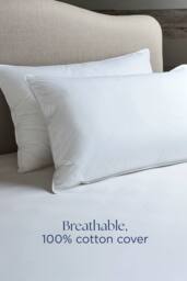 CHRISTY 'Cloud Loft' Luxurious Micro Loft Medium Firm Deepsided Pillow in White - thumbnail 6