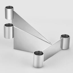 Georg Jensen Urkiola Stainless Steel Candle Holder 3586015 in Silver - Size: A