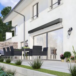 Primrose Awnings Deluxe Full Cassette Electric Awning Wireless Remote 3.5m With Lights in Off-White - thumbnail 7