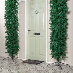 Samuel Alexander 8ft Double Door Green Christmas Tree Arch with 2000 Tips - thumbnail 5