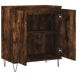 Berkfield Home Sideboard Smoked Oak 60x35x70 cm Engineered Wood in Brown - Size: 60 x 35 x 70 cm - thumbnail 6