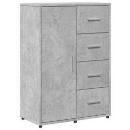Berkfield Home Sideboard Concrete Grey 60x31x84 cm Engineered Wood - Size: 60 x 31 x 84 cm - thumbnail 1