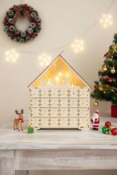 DIY Old Man Deer Small House Calendar Cabinet in Natural - thumbnail 3