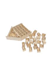 DIY Old Man Deer Small House Calendar Cabinet in Natural - thumbnail 6