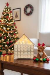 DIY Old Man Deer Small House Calendar Cabinet in Natural - thumbnail 2