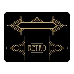 Benjamin Tate Design Art Deco Retro Blanket in Natural - Size: 120 cm x 150 cm - thumbnail 1
