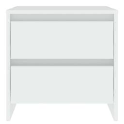 Berkfield Home Bedside Cabinet White 45x34.5x44.5 cm Engineered Wood - thumbnail 3