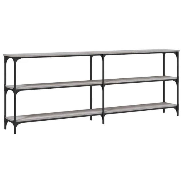 Berkfield Home Console Table Grey Sonoma 200x29x75 cm Engineered Wood - Size: 200 x 29 x 75 cm - image 1