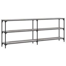 Berkfield Home Console Table Grey Sonoma 200x29x75 cm Engineered Wood - Size: 200 x 29 x 75 cm - thumbnail 1