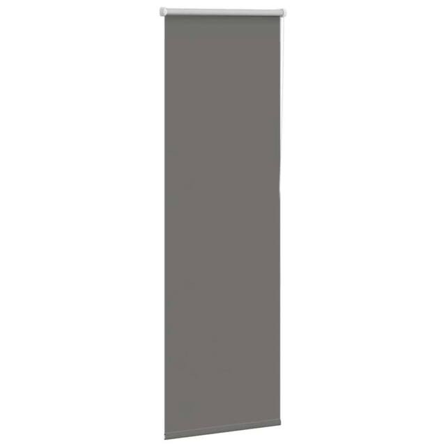 Berkfield Home Roller Blind Blackout Grey 50x175 cm Fabric Width 45.7 cm Polyester - image 1