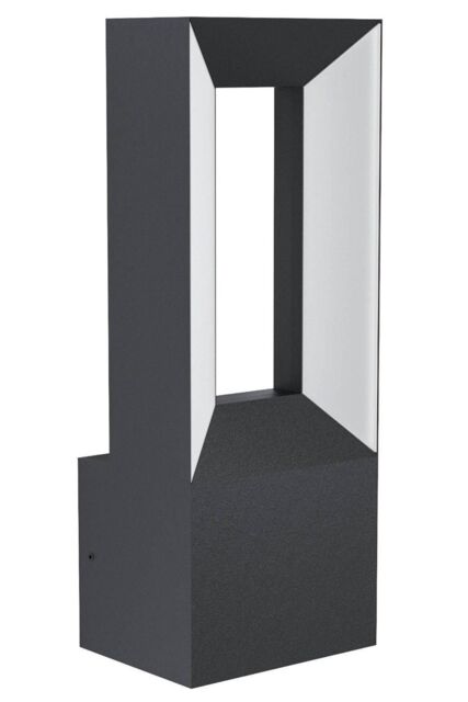 Eglo Riforano IP44 Integrated LED Outdoor Wall Light in Black - image 1