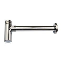 Nes Home Universal Chrome Bottle Trap & Slotted Waste for Bathroom Basin Sink in Silver - thumbnail 3