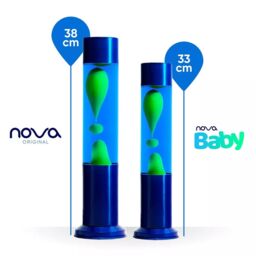 Nova Lighting Nova Baby Blue & Green Lava Lamp - Size: 10 inches - thumbnail 3