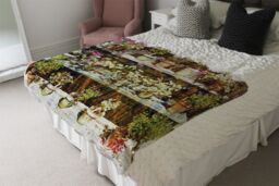 Benjamin Tate Design Plant Pots Blanket in Natural - Size: 120 cm x 150 cm - thumbnail 3