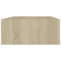 Berkfield Home Wall-mounted Drawer Shelves 2 pcs Oak 40x23.5x10cm MDF in Brown - Size: 40x23.5x10 cm - thumbnail 6