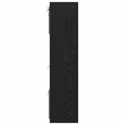 Berkfield Home TV Cabinet 8 pcs Black oak 181 x 30 x 120 cm Engineered wood - thumbnail 8