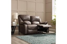 Home Detail Enoch 2 Seater Manual Recliner Sofa in Dark Brown - thumbnail 2