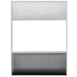 Berkfield Home Plisse Insect Screen for Windows Aluminium 60x80 cm with Shade in Black - thumbnail 5