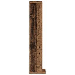 Berkfield Home CD Cabinet Old Wood 21x20x88 cm Engineered Wood in Brown - Size: 21 x 20 x 88 cm - thumbnail 5