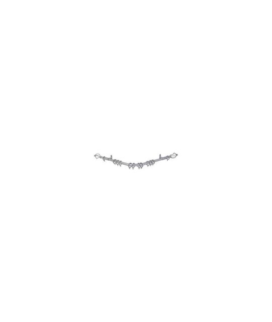 New Edge Blinds 19mm 420cm Crown Bay Pole Set - Black in Silver - Size: 420 cm - image 1