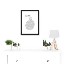 Artery8 Quote Scottish Poem Robert Burns Address To A Haggis Typograph Artwork Framed Wall Art Print A4 in Black - thumbnail 2