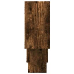 Berkfield Home Wall Shelf Smoked Oak 159x18x66 cm Engineered Wood in Brown - Size: 159 x 18 x 66 cm - thumbnail 5
