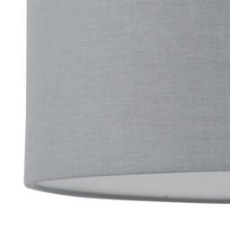 First Choice Lighting Grey Textured Cotton 15.5cm Table Lamp Shade - thumbnail 2