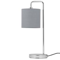 First Choice Lighting Grey Textured Cotton 15.5cm Table Lamp Shade - thumbnail 3