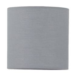 First Choice Lighting Grey Textured Cotton 15.5cm Table Lamp Shade - thumbnail 1