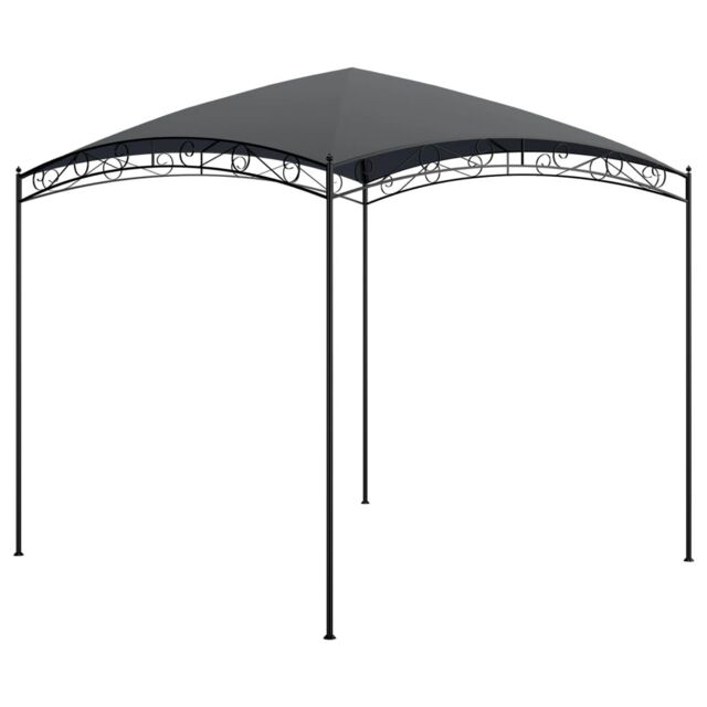 Berkfield Home Gazebo 3x3x2.65 m Anthracite 180 g/m ² in Black - image 1