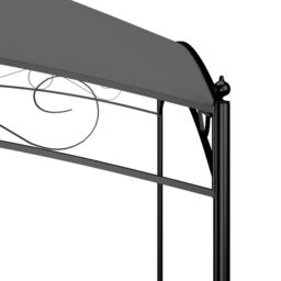 Berkfield Home Gazebo 3x3x2.65 m Anthracite 180 g/m ² in Black - thumbnail 4