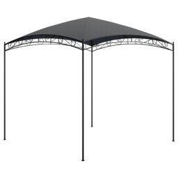 Berkfield Home Gazebo 3x3x2.65 m Anthracite 180 g/m ² in Black - thumbnail 1