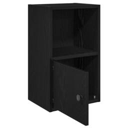 Berkfield Home Bookcase Black Oak 31x24x52 cm Engineered Wood - Size: 31 x 24 x 52 cm - thumbnail 4